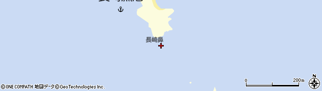 長崎鼻周辺の地図