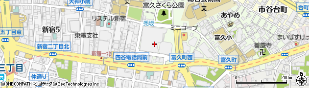 ヨークフーズｗｉｔｈザ・ガーデン自由が丘新宿富久店周辺の地図