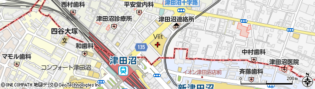 津田沼カルチャーセンター周辺の地図