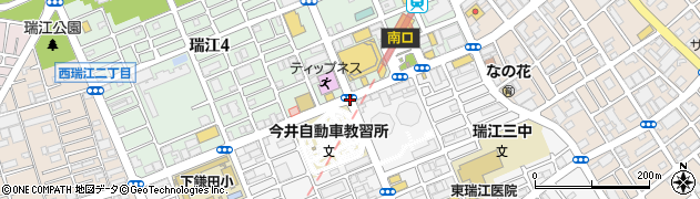 瑞江駅周辺の地図