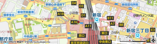 小田急ハルク前周辺の地図