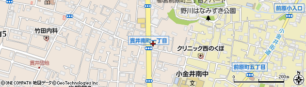 ファミリーマート小金井貫井南町店周辺の地図