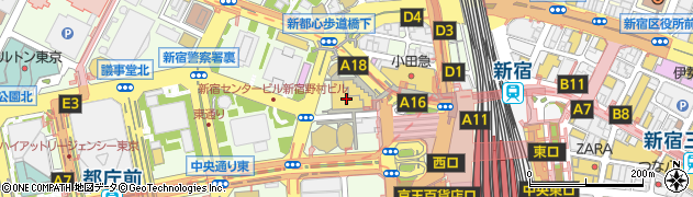 スルガ銀行新宿支店周辺の地図