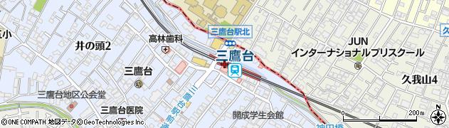 京王電鉄株式会社　三鷹台駅周辺の地図
