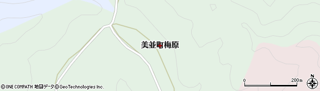 岐阜県郡上市美並町梅原周辺の地図