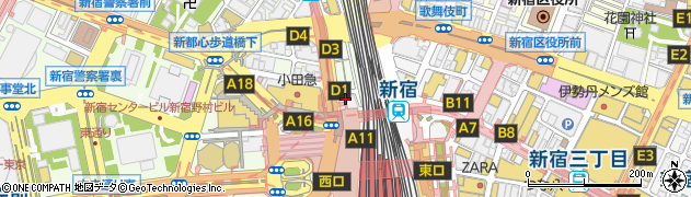 株式会社ニュー・クイック　小田急ハルク店周辺の地図