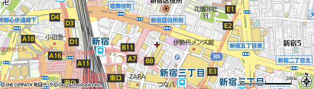 株式会社大黒屋　新宿２番館周辺の地図