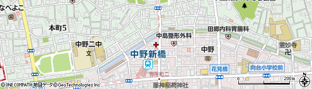 松屋 中野新橋店周辺の地図