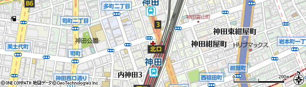宝島２４　神田北口店周辺の地図