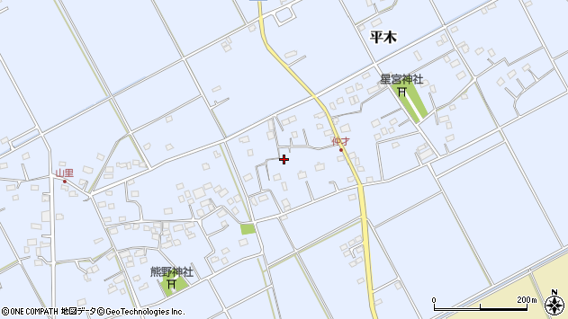 〒289-2113 千葉県匝瑳市平木の地図