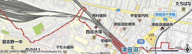 津田沼IVFクリニック周辺の地図