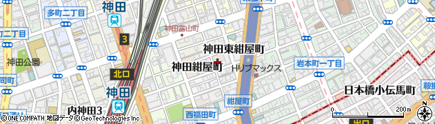 東京都千代田区神田紺屋町38周辺の地図