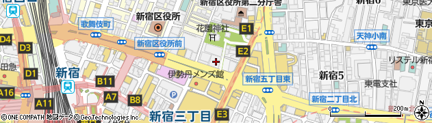 ラウム RAUM 新宿本店周辺の地図