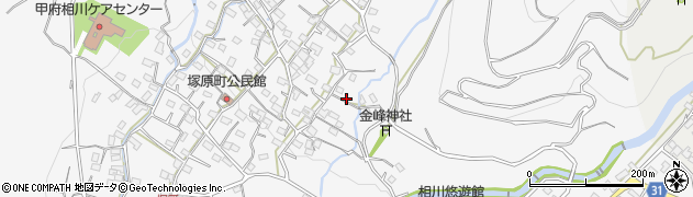 山梨県甲府市塚原町周辺の地図