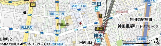 まいばすけっと神田駅北口店周辺の地図