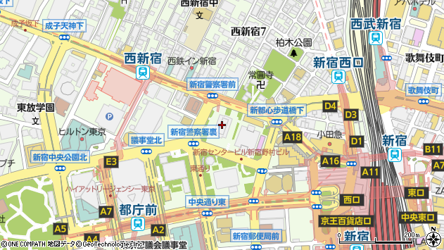 〒163-0550 東京都新宿区西新宿 新宿野村ビル（５０階）の地図