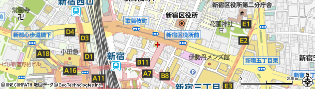 カフェ・ド・クリエ 新宿東新ビル周辺の地図