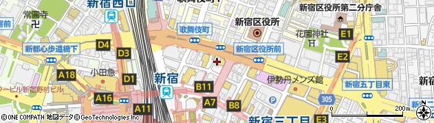桂花ラーメン 新宿ふぁんてん周辺の地図