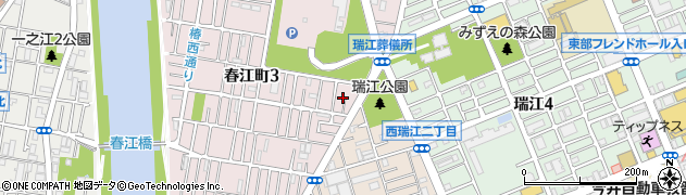 東京都江戸川区春江町3丁目20周辺の地図