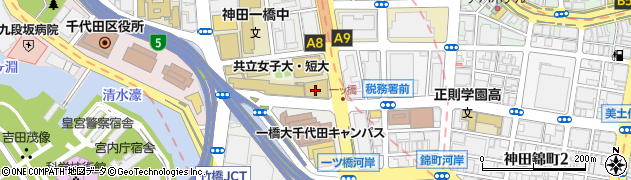 神田共立講堂周辺の地図