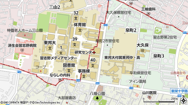 〒275-0006 千葉県習志野市泉町の地図