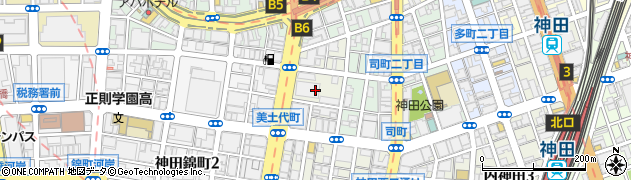 東京都千代田区神田美土代町周辺の地図