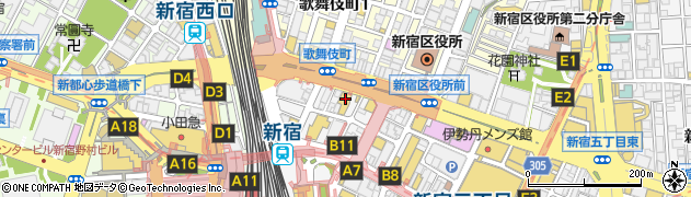 三平ストア新宿店周辺の地図
