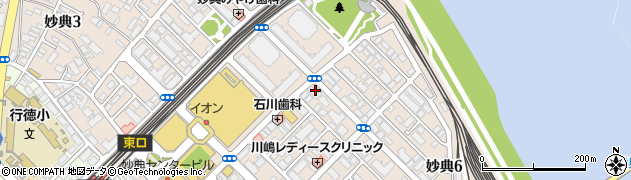 コバック妙典駅前店周辺の地図