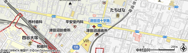 津田沼郵便局 ＡＴＭ周辺の地図