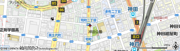 東京都千代田区神田司町周辺の地図