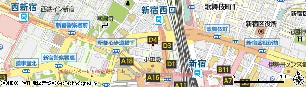 ブルーム 新宿西口店(Bloom)周辺の地図