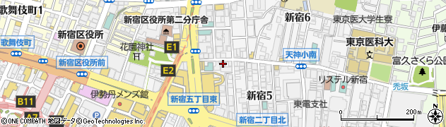 ヤクルト　東京ヤクルト販売台東本店新宿センター周辺の地図