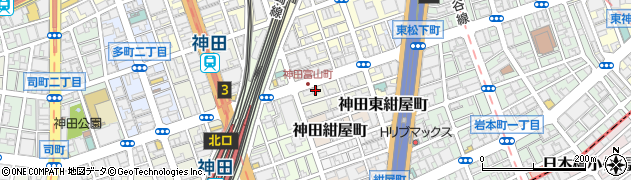 東京都千代田区神田富山町22周辺の地図
