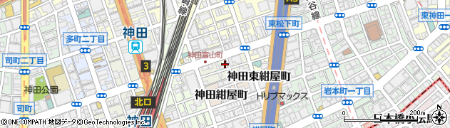 東京都千代田区神田富山町周辺の地図