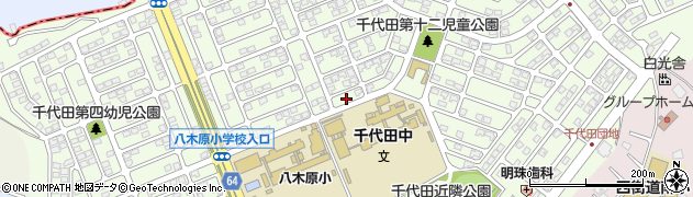 千葉県四街道市千代田周辺の地図