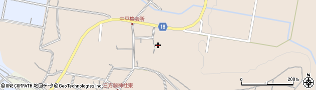 長野県飯島町（上伊那郡）中平周辺の地図