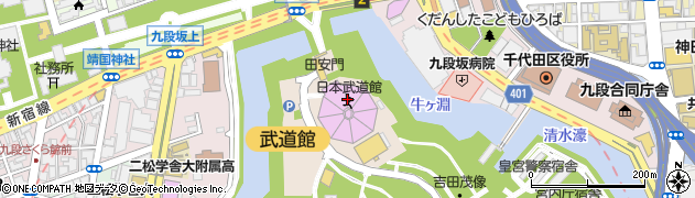 日本武道館周辺の地図