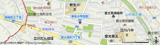 立川富士見六郵便局周辺の地図