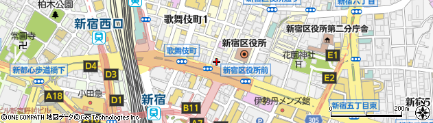東京都新宿区歌舞伎町1丁目6-3周辺の地図