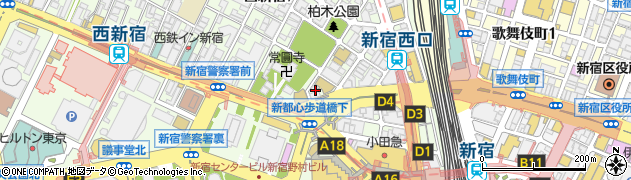 中国語教室ビーチャイニーズ　新宿校周辺の地図