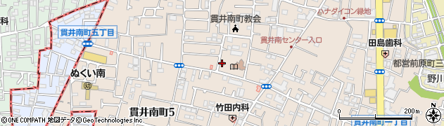 小金井貫井南郵便局 ＡＴＭ周辺の地図