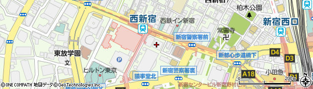 東京信用保証協会新宿支店周辺の地図