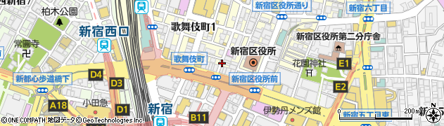 CONA 歌舞伎町店周辺の地図