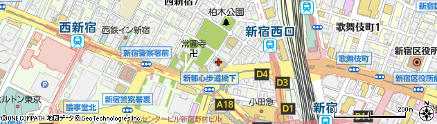 スマホドック２４西新宿店周辺の地図