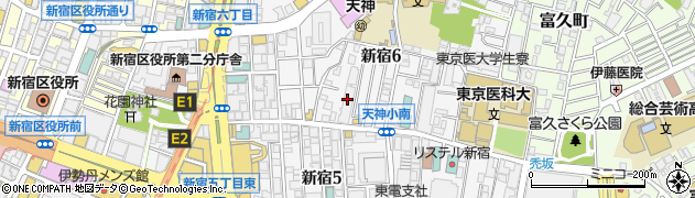 東京新宿ワイン事務所フォルスト６丁目周辺の地図