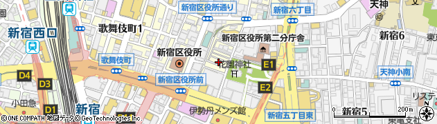 新宿サブナード株式会社　防災センター周辺の地図