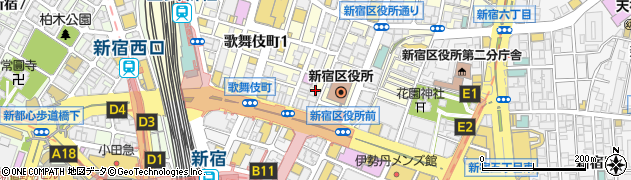 東京都新宿区歌舞伎町1丁目6-13周辺の地図