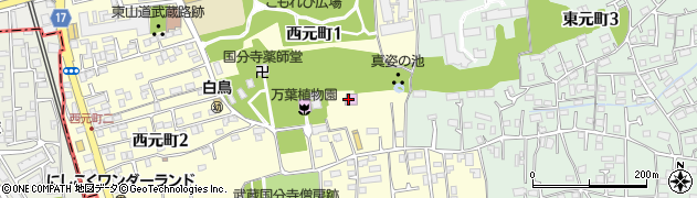 国分寺市武蔵国分寺跡資料館周辺の地図