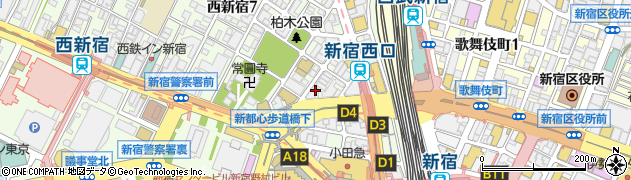 鹿島学園　高等学校新宿キャンパス周辺の地図