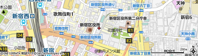 トラジ 新宿店周辺の地図